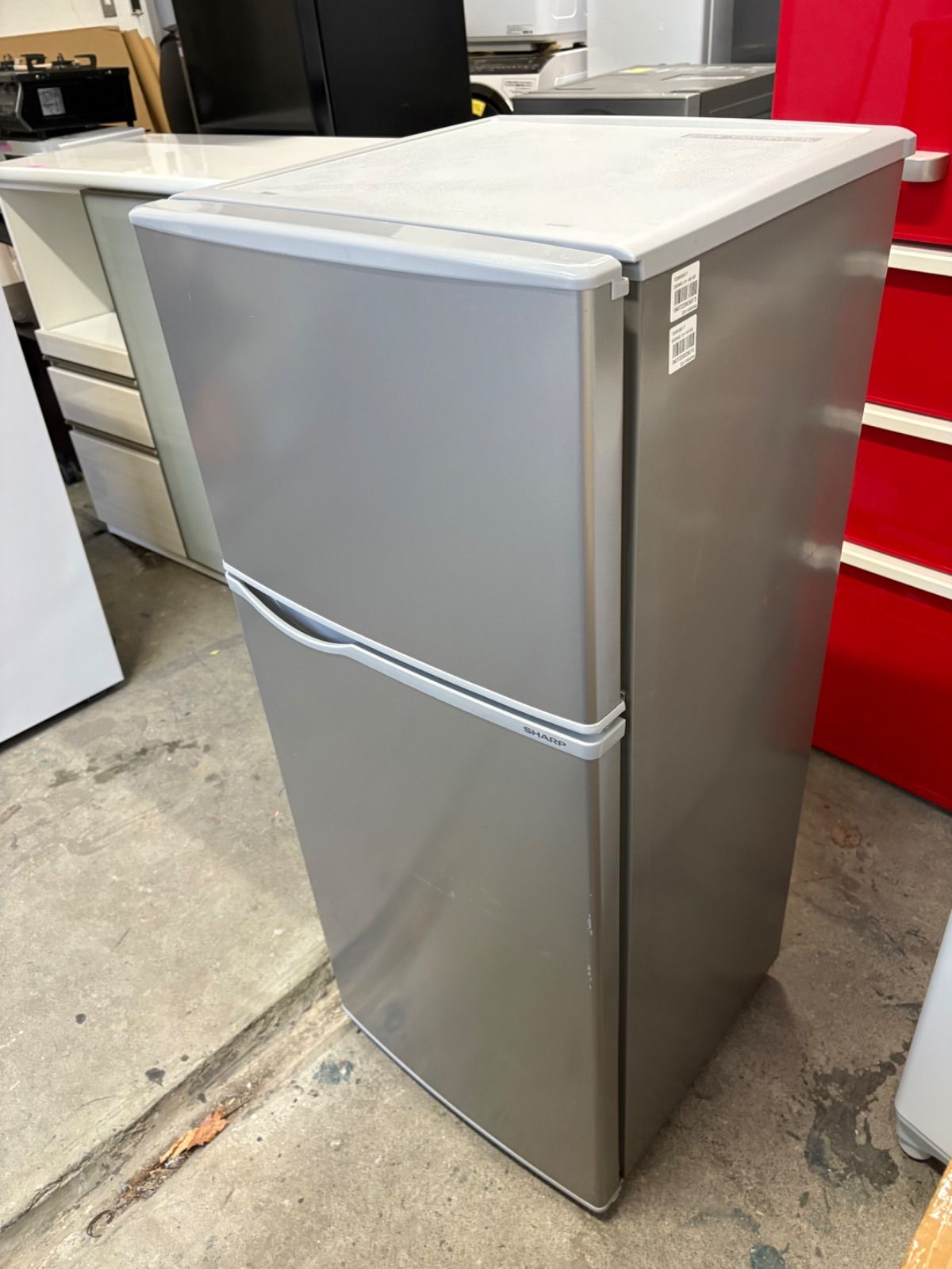 2ドア SHARP 2019年128L SJ-H13E-S 冷蔵庫 - メルカリ