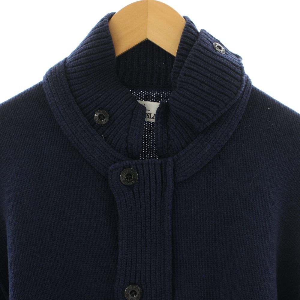 ストーンアイランド STONE ISLAND ニットカーディガン ウール 3XL 紺