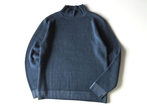 未使用 MITSUKE KNIT 新潟県見附市 製品染め ウール モックネック 