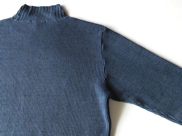 未使用 MITSUKE KNIT 新潟県見附市 製品染め ウール モックネック 