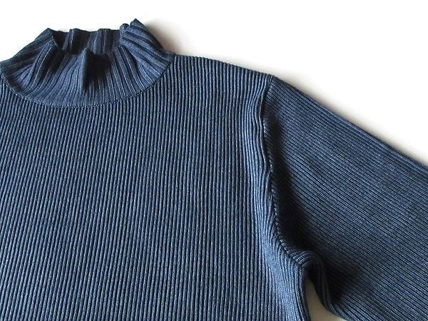 未使用 MITSUKE KNIT 新潟県見附市 製品染め ウール モックネック 