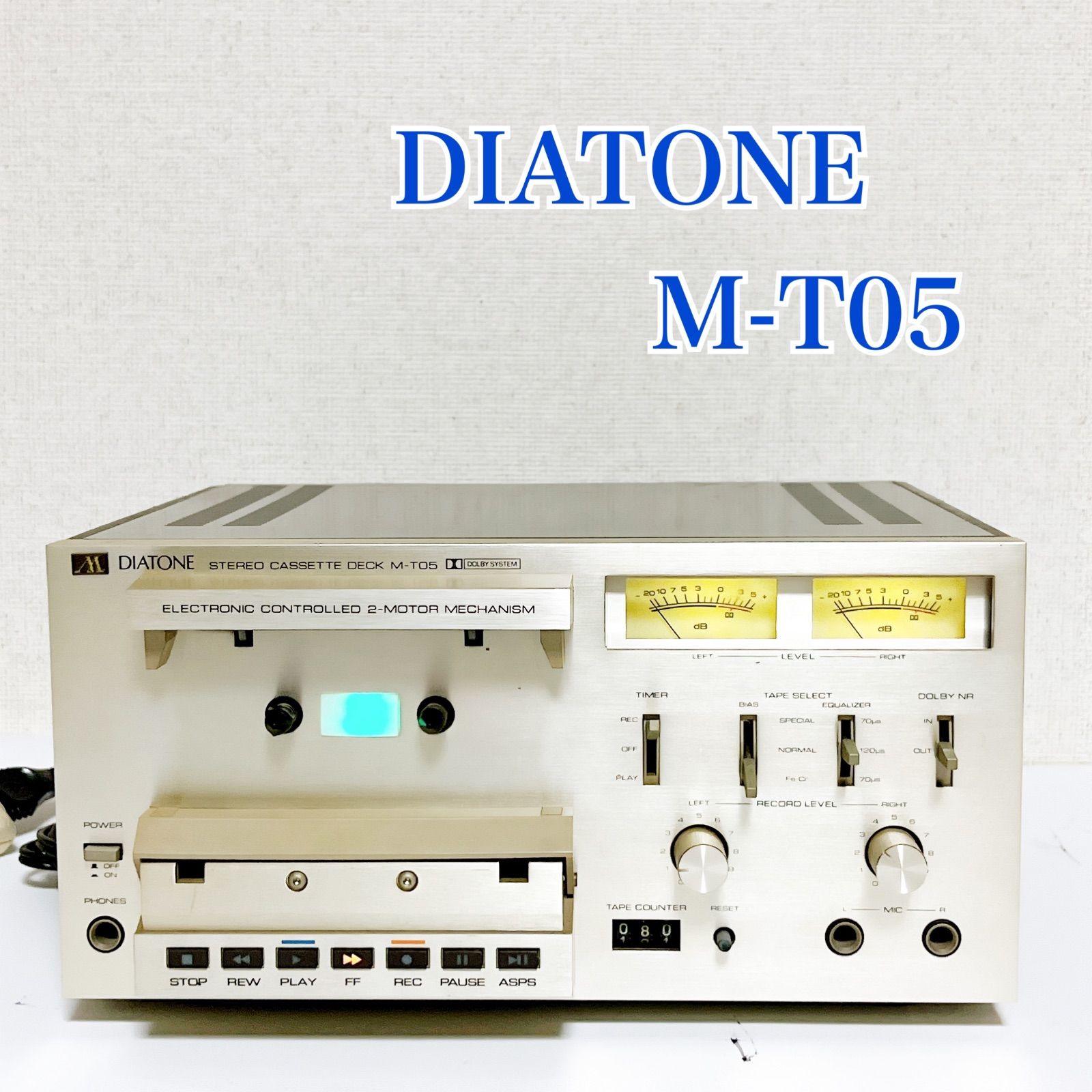 DIATONE ダイヤトーン M-T05 ステレオカセットデッキ 通電OK 再生不可