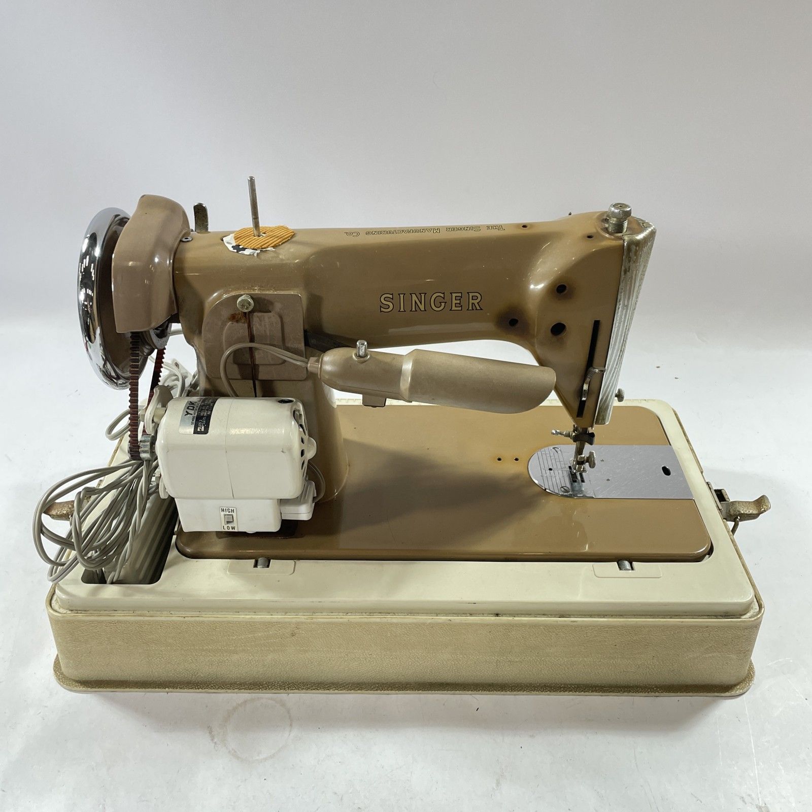 動作◎ SINGER シンガー　ミシン　191U アンティーク　ヴィンテージ ☆ 希少！ SINGER シンガー ミシン 足踏みミシン 191U ケース付属