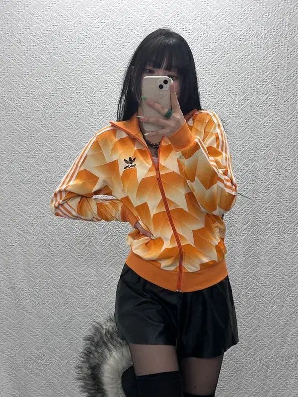 アディダス 00´s オランダ サッカー レトロ ジャージ ジップアップ 90 C09118