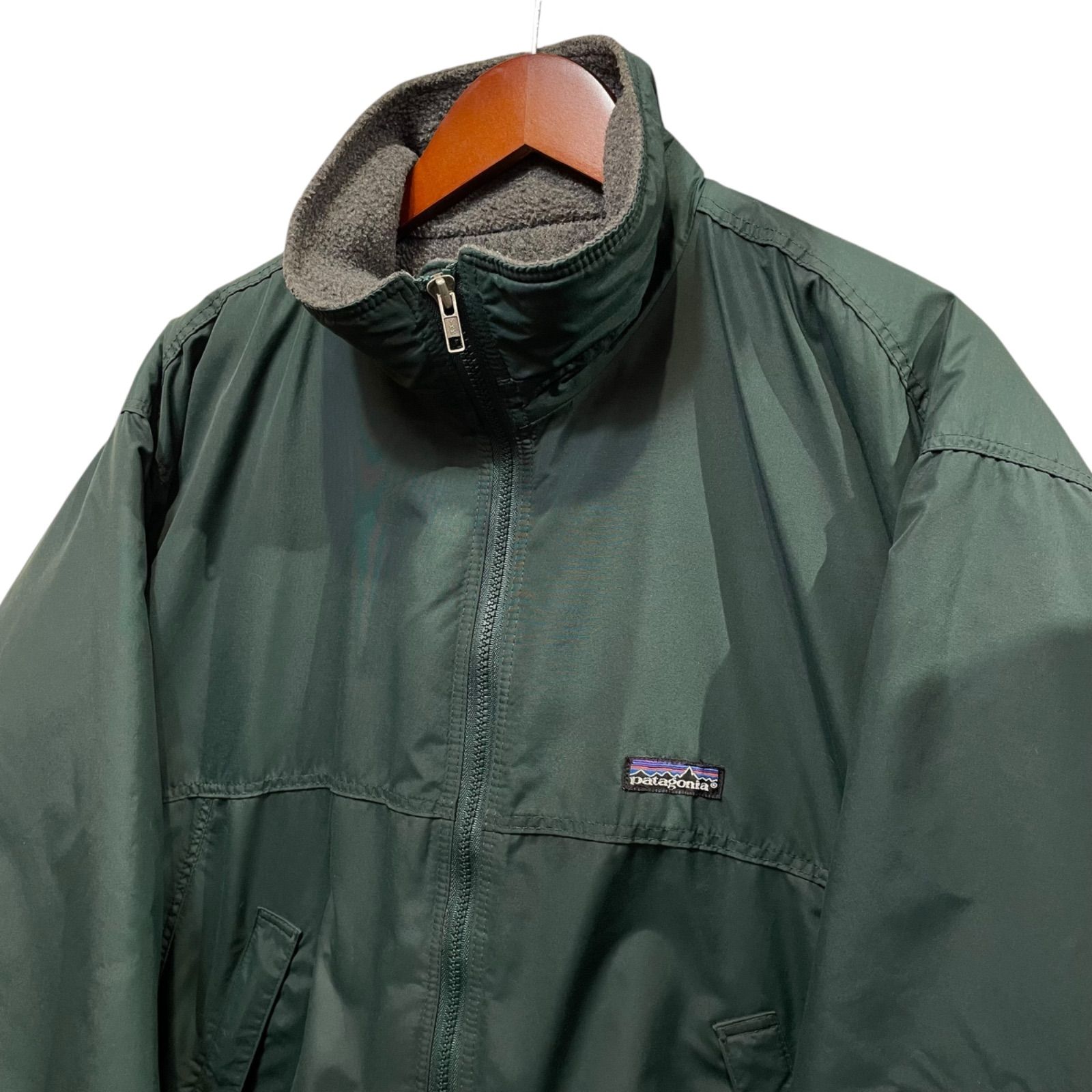 美品 92s patagpnia Shelled Synchilla Jacket ハンターグリーン M
