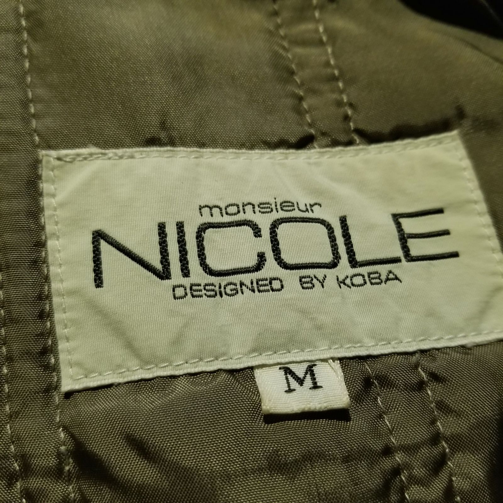 monsieur NICOLE DESIGNED BY KOBA 91aw フライトジャケット M 