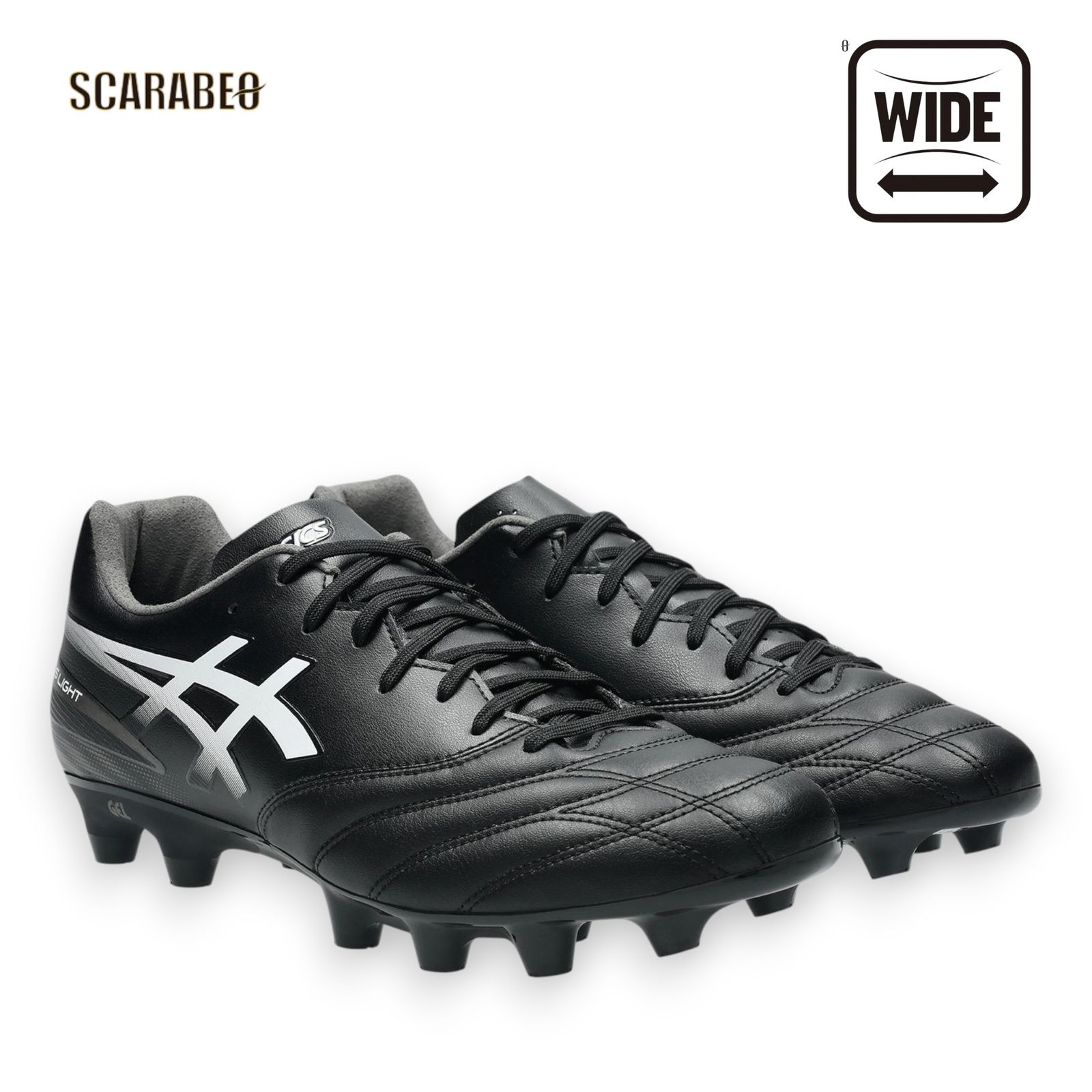 アシックス asics DS LIGHT ADVANCE サッカースパイク ブラック ホワイト オールコート対応 ディーエスライト アドバンス 1103a125-001 25.0