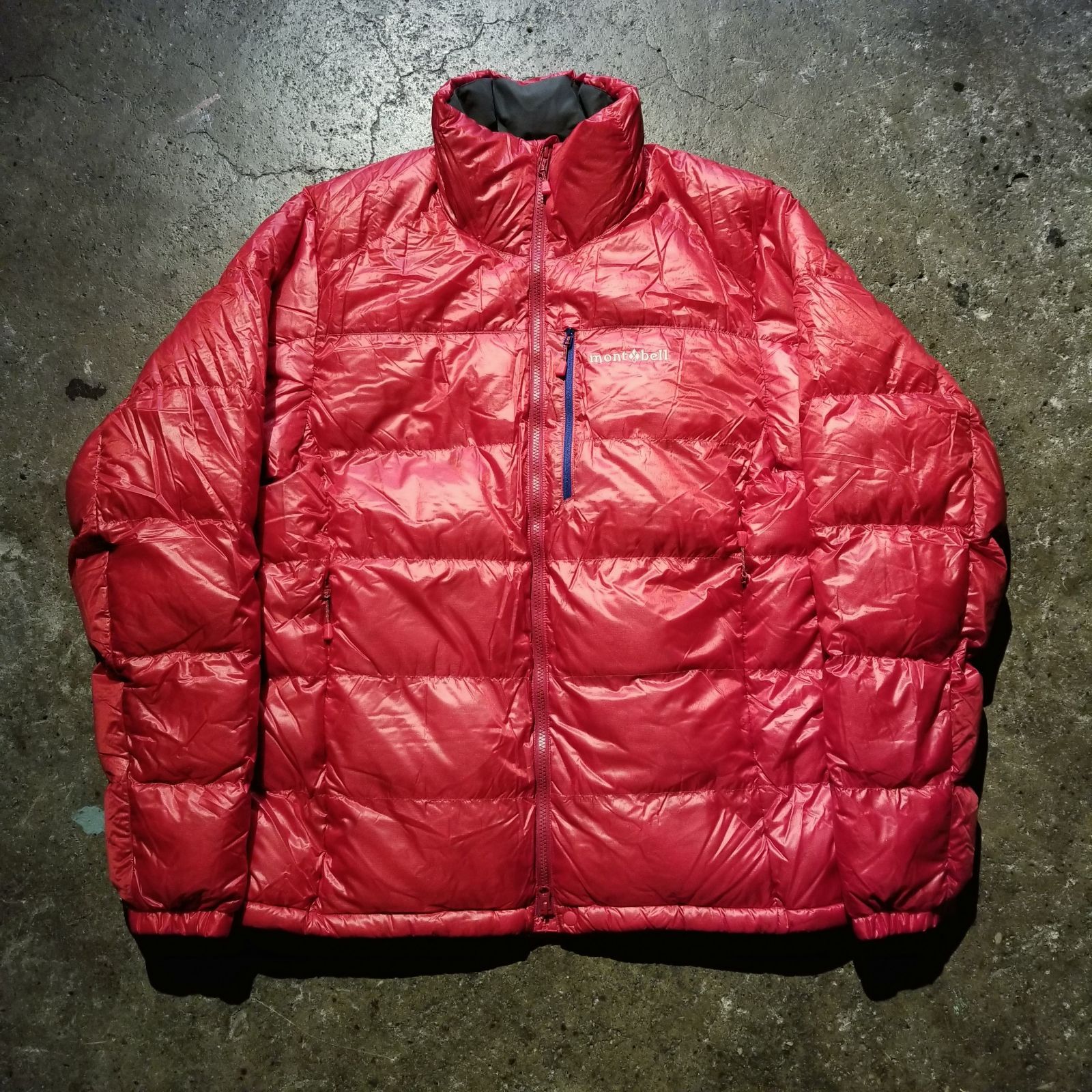 mont-bell US アルパインダウンジャケット L レッド モンベル 800