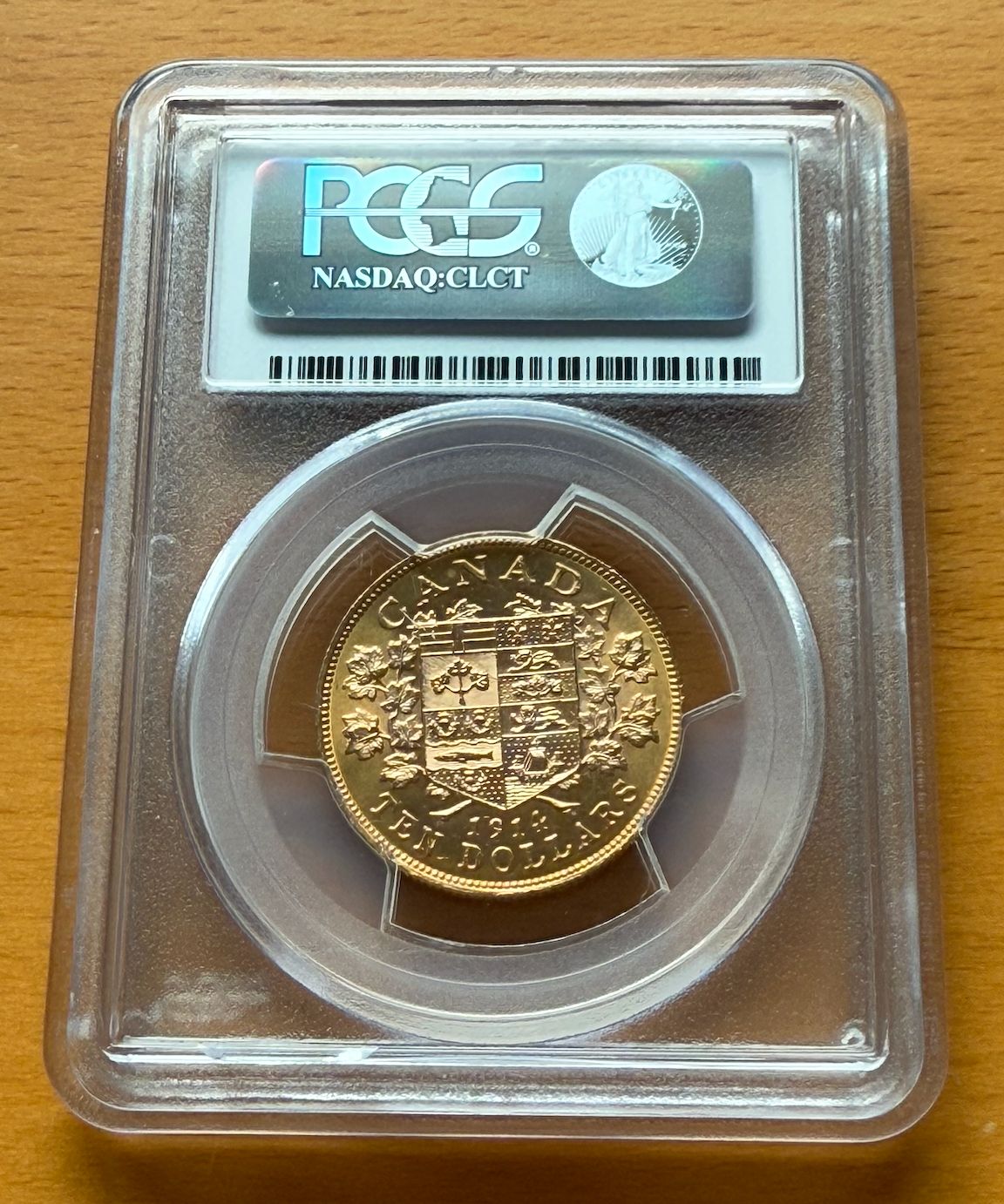 カナダ 1914年 10ドル $10 PCGS MS63 ジョージ5世 カナダ銀行準備金