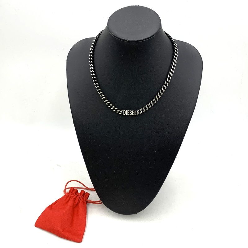 中古品】DIESEL ディーゼル DX1385040 喜平 STAINLESS NECKLACE