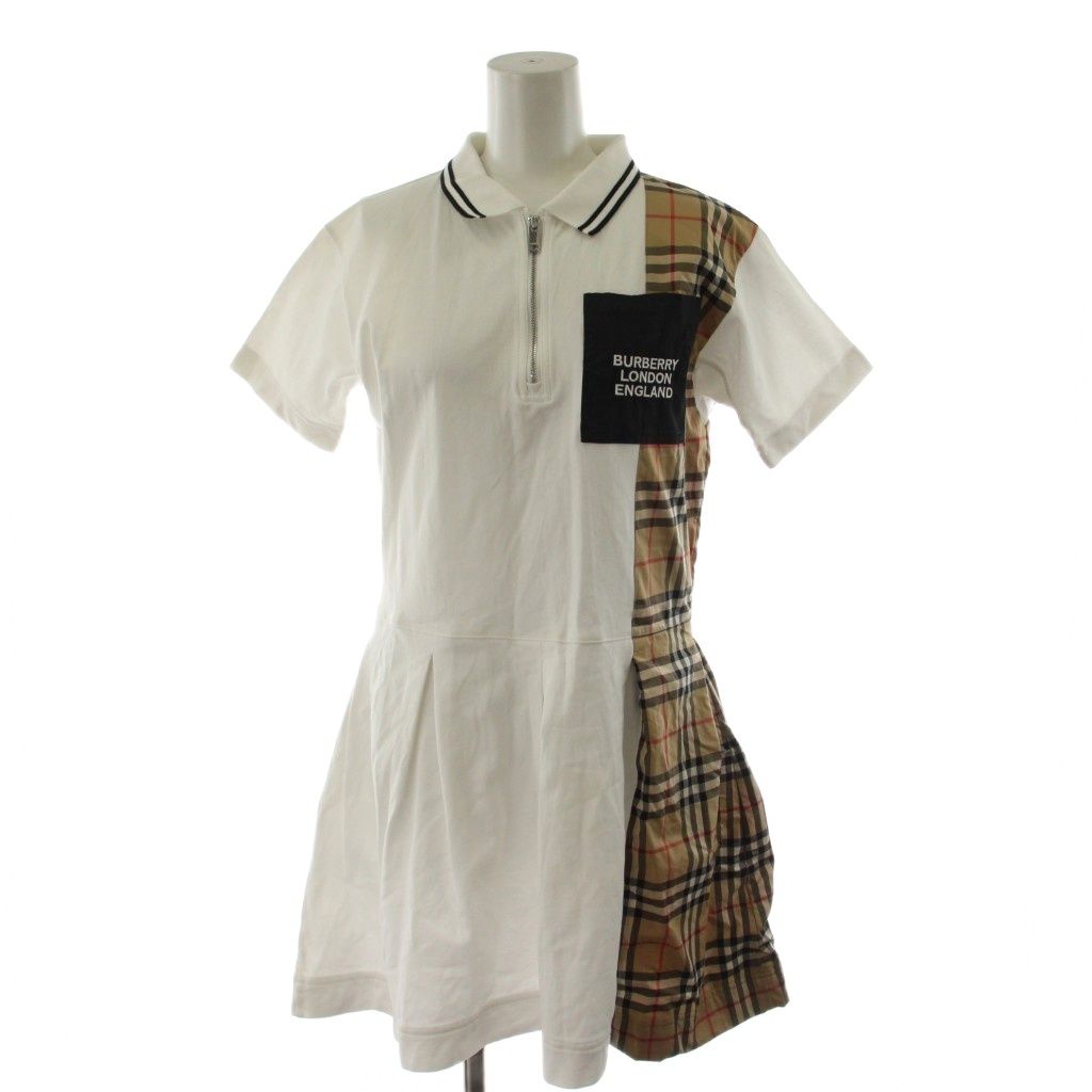 バーバリー BURBERRY ノバチェック ワンピース ひざ丈 半袖 14Y 164cm 