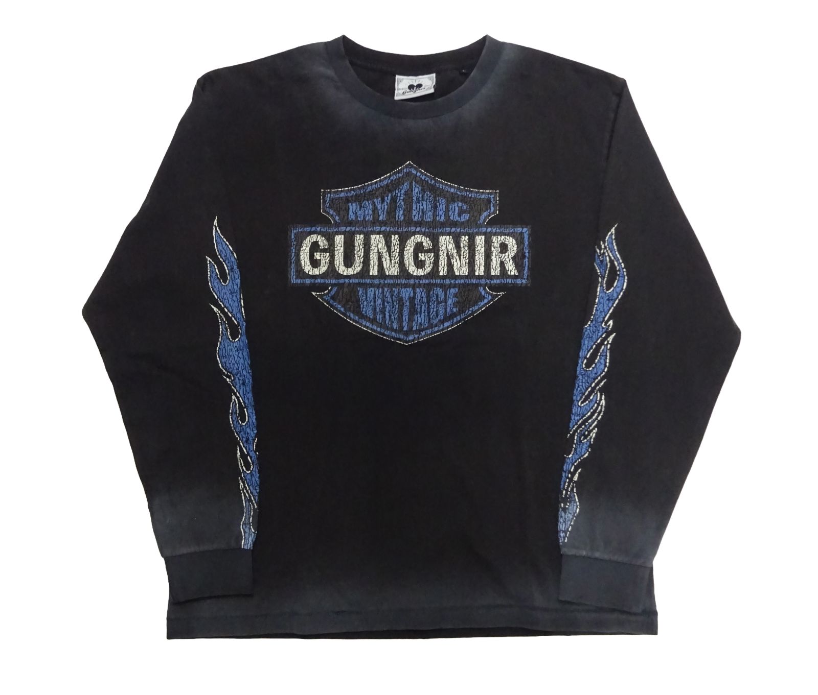 Gungnir LS TEE FLAME BLACK GU-FL-0001 L フレイム ファイヤー ロング 