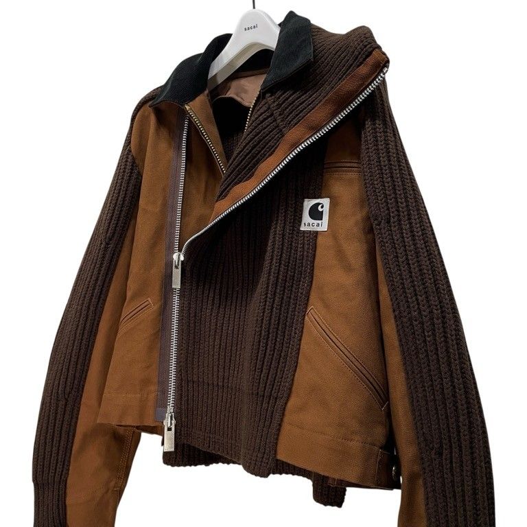sacai × carhartt WIP 25AW Duck x Wool Knit Blouson ニット