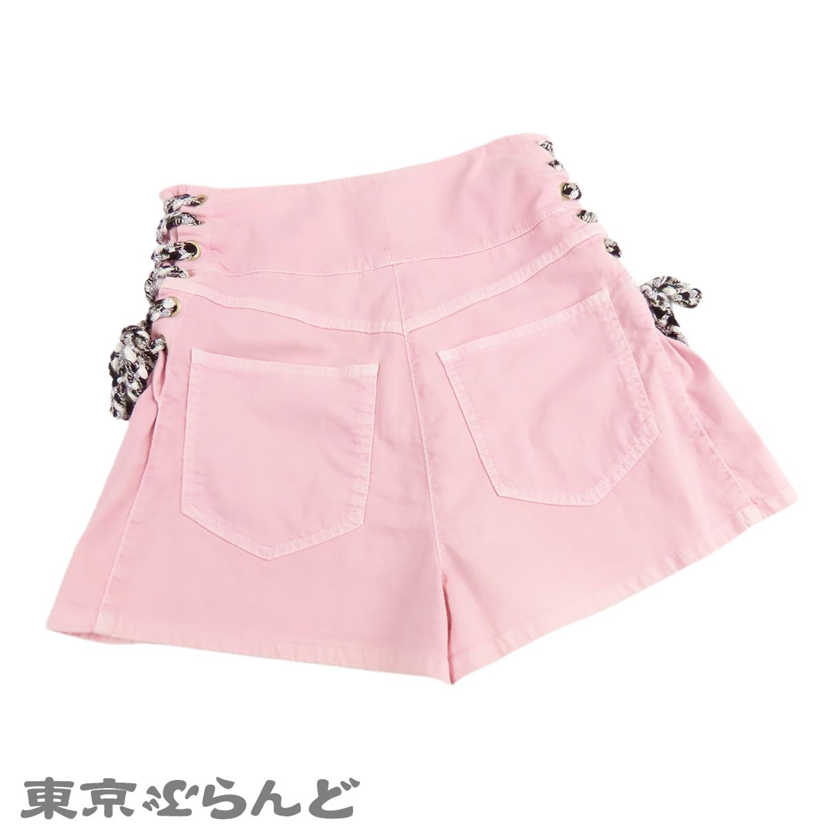 シャネル CHANEL ハイウエスト キュロット P60317V46098 ピンク