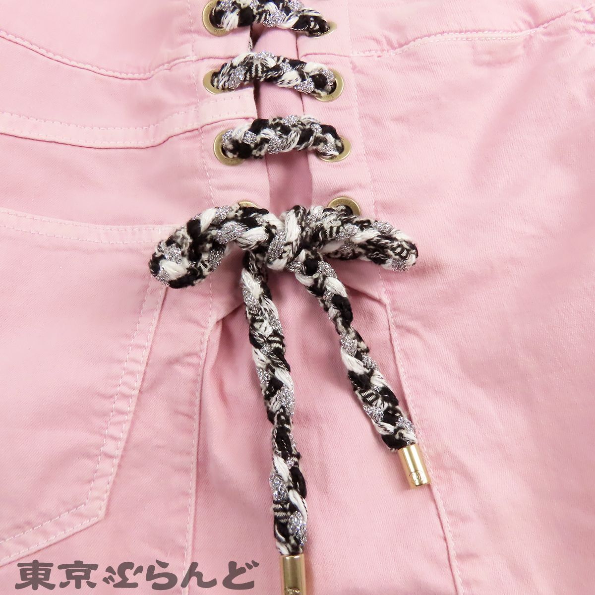 シャネル CHANEL ハイウエスト キュロット P60317V46098 ピンク
