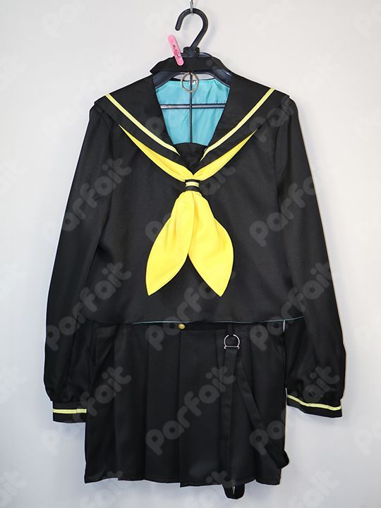 コスプレ衣装 VOCALOID ボーカロイド 鏡音リン 劣等上等 Mサイズ ウィッグ付き