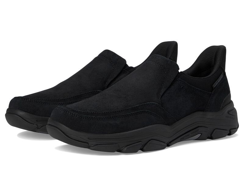 ロックポート メンズ シューズ サンダル Rockport Reece Black Suede ブラック