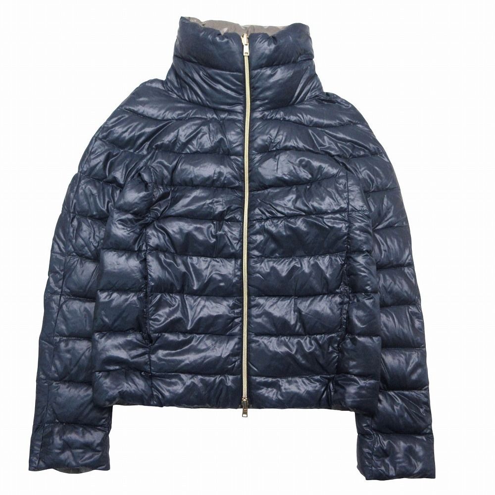 HERNO ヘルノ リバーシブル ダウンジャケット ブルゾン スタンドカラー