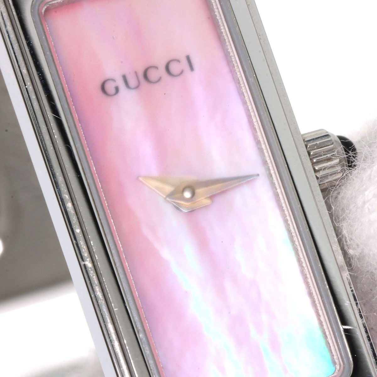 グッチ GUCCI 1500L スクエアフェイス 腕時計 SS レディース クォーツ