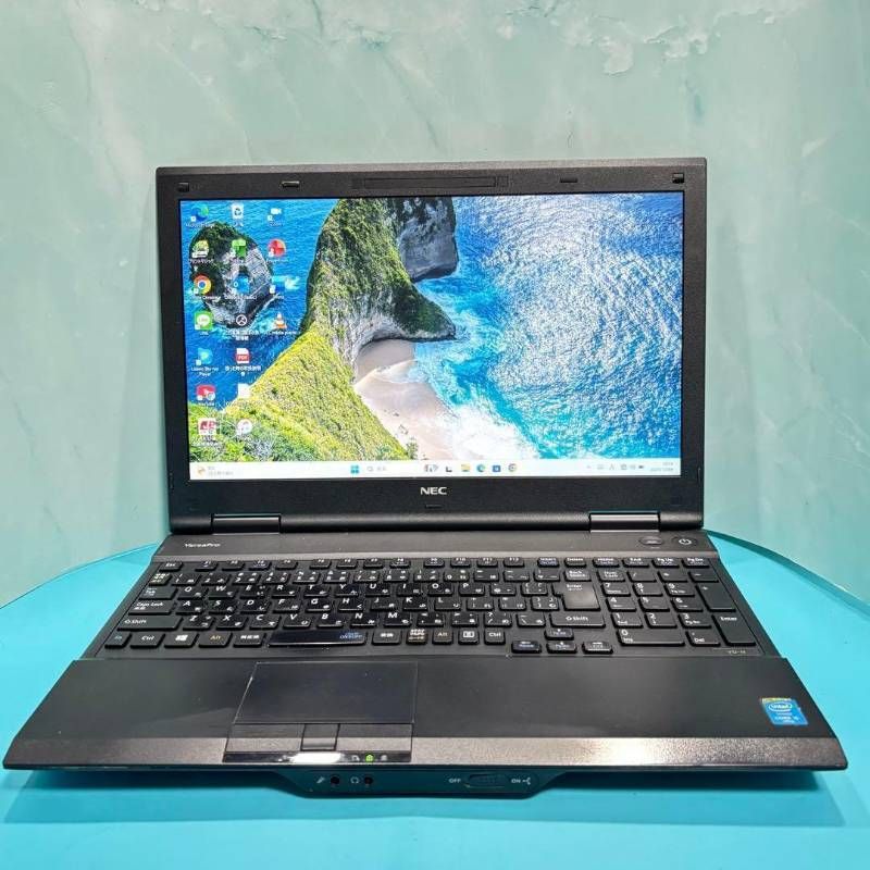 動作確認済美品オフィス付NEC新品爆速SSD＆メモリ8GBノートPC