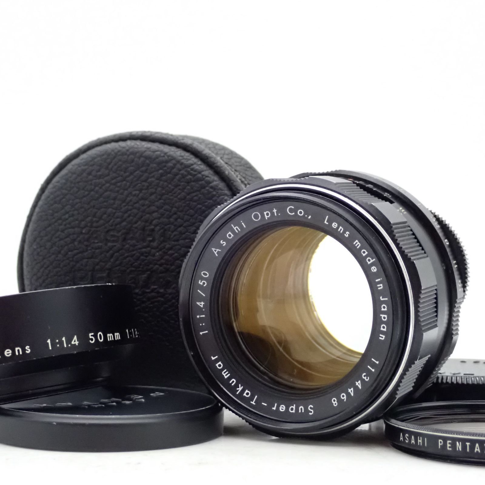 美品 ASAHI PENTAX Super Takumar 50mm f1.4 初期型 8枚玉 標準 単焦点