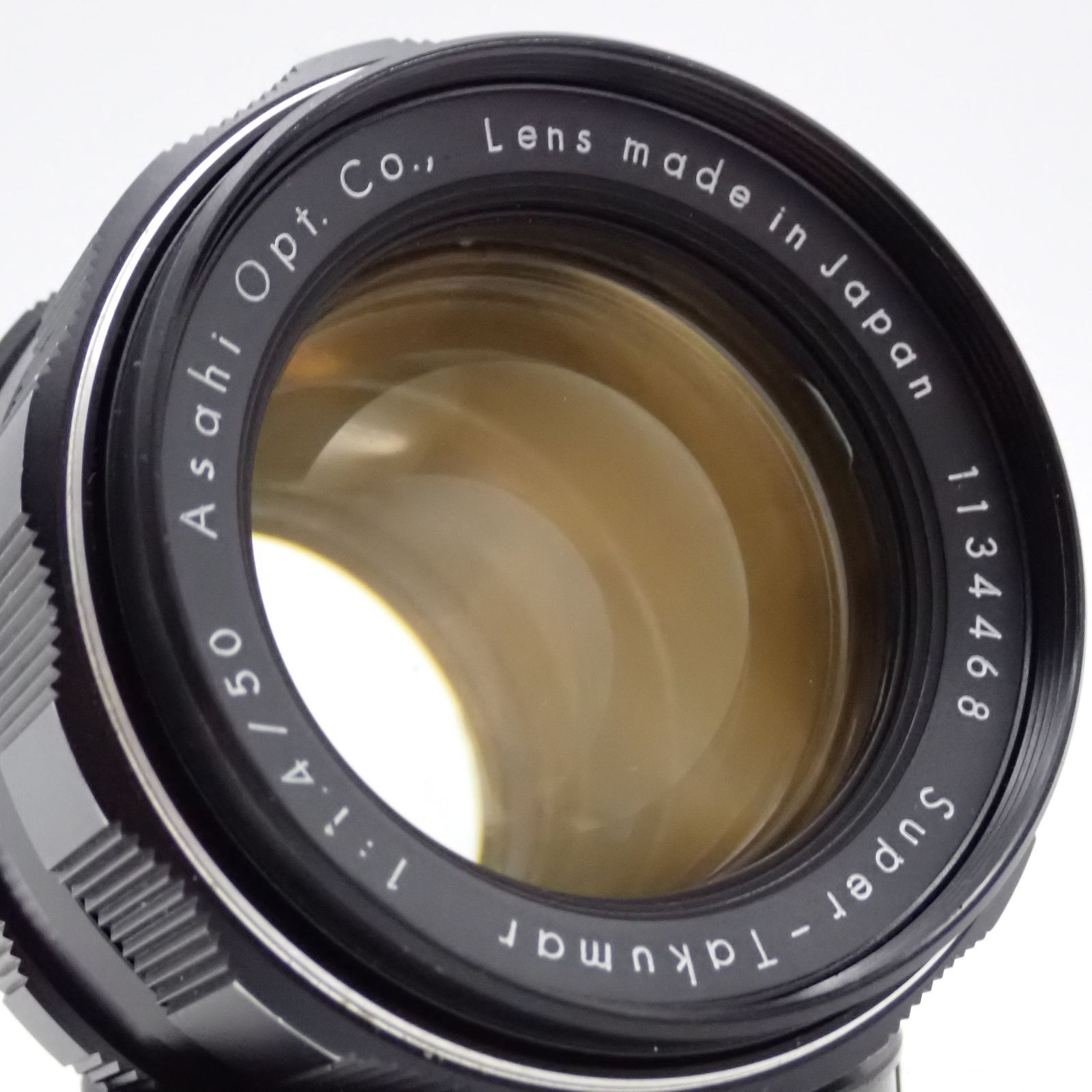 美品 ASAHI PENTAX Super Takumar 50mm f1.4 初期型 8枚玉 標準 単焦点