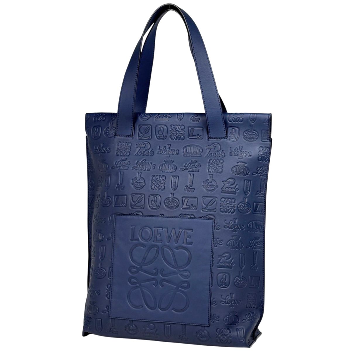 ロエベ LOEWE トートバッグ - レザー ネイビー バッグ 【公式通販】