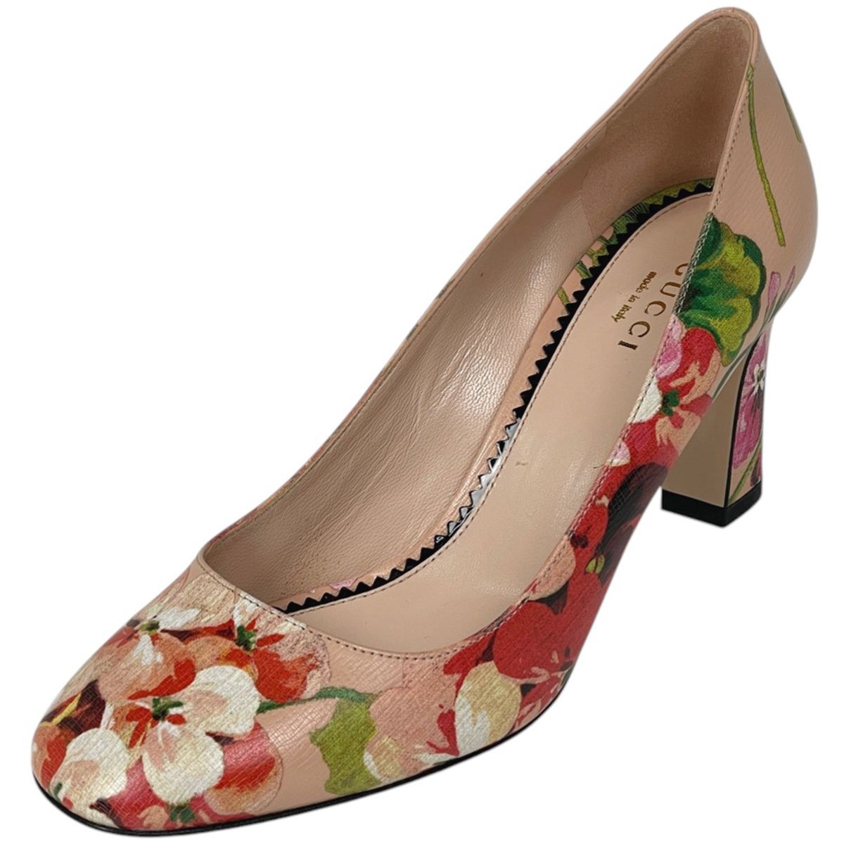 グッチ GUCCI ロゴ 花柄 パンプス 靴 パンプス GGブルームス ベージュ 