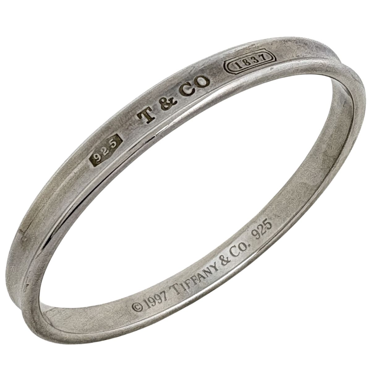 ティファニー TIFFANY&Co. ナロー バングル 腕輪 1837 ブレスレット 