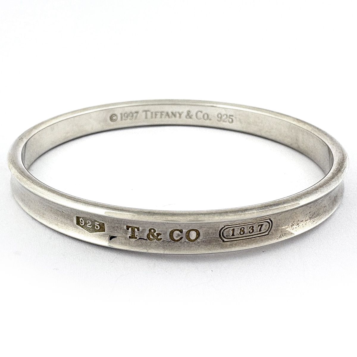 ティファニー TIFFANY&Co. ナロー バングル 腕輪 1837 ブレスレット 