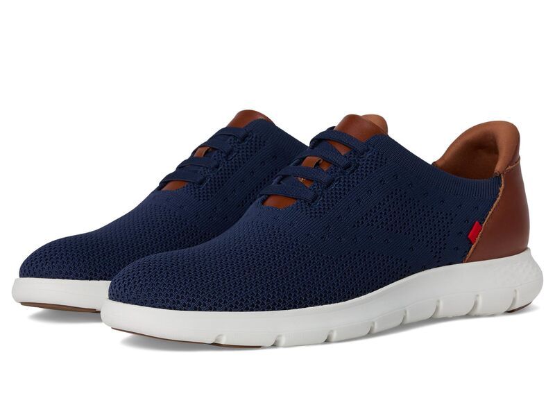 限定セール，定番 マークジョセフニューヨーク メンズ シューズ スニーカー Marc Joseph New York Victory Street Hands Free Technology Navy Leather ネイビー スニーカー