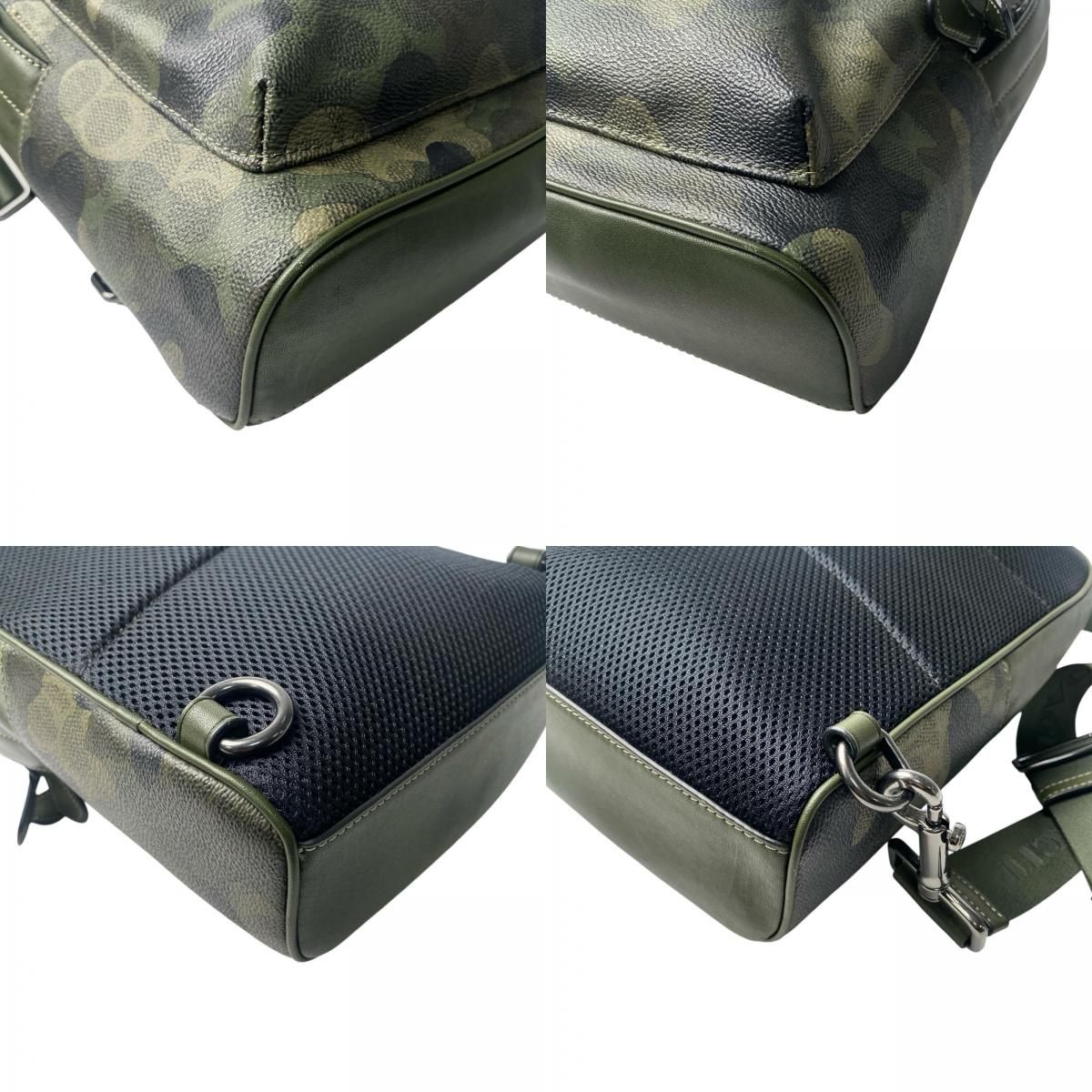 美品 コーチ coach 迷彩 カモフラ ボディバッグ 斜めがけ クロスボディ