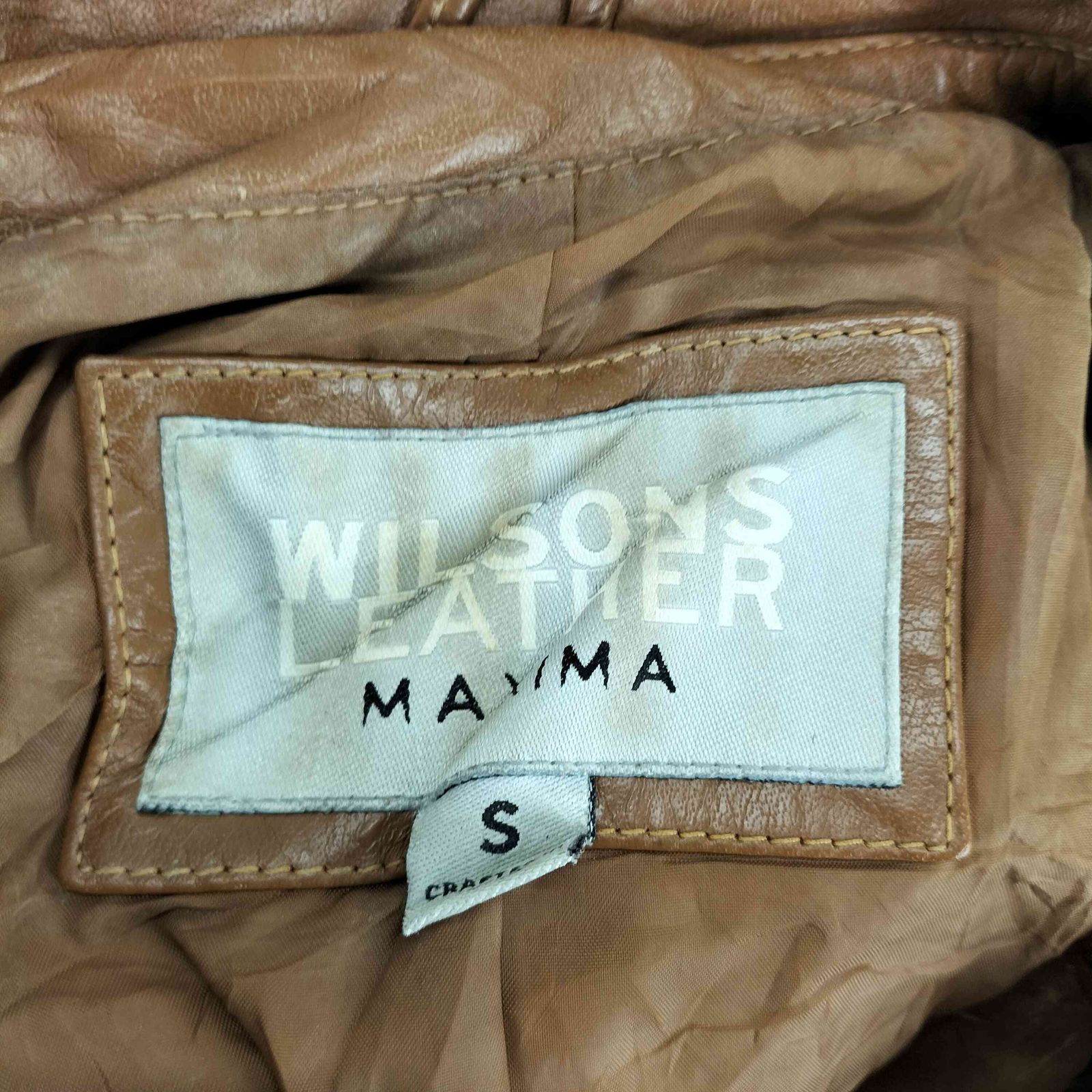 ウィルソン Wilsons Leather MAXIMA レザーテーラードジャケット 