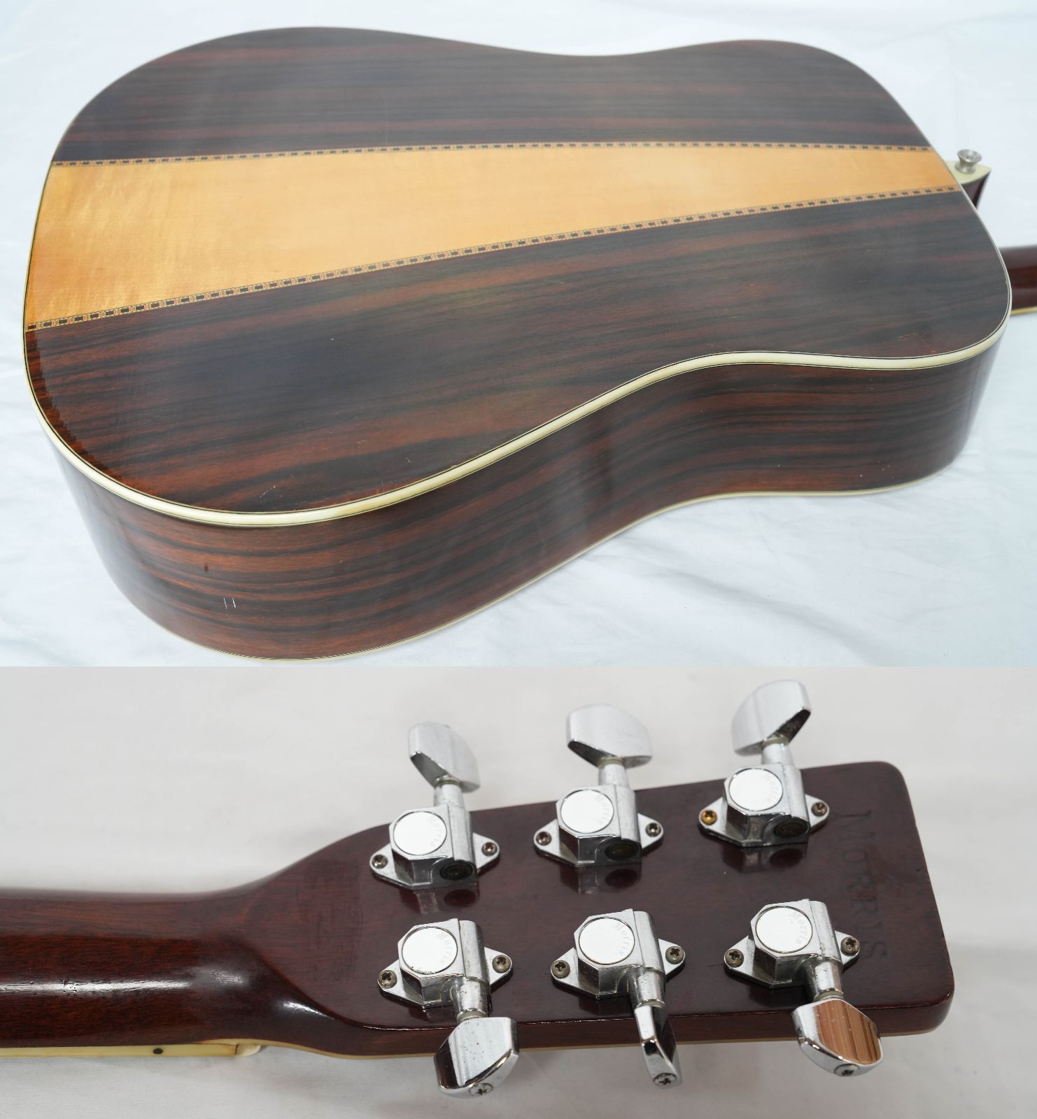 Morris W-40 ジャパンヴィンテージ ハカランダ 70年代 HC付き ☆Morris☆W-40 Natural ハカランダサイドバック ジャパンヴィンテージ
