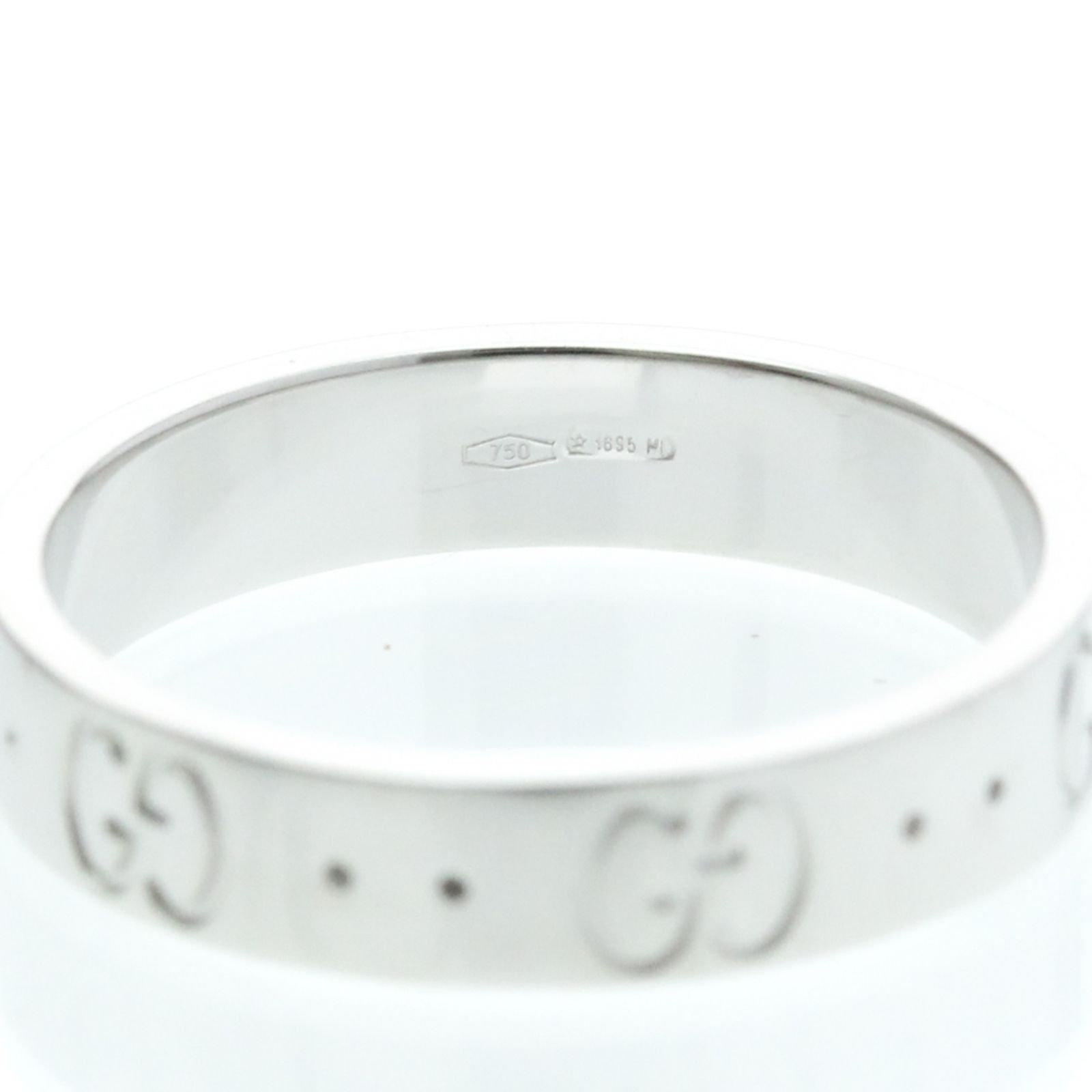 グッチ(Gucci) アイコン K18ホワイトゴールド(K18WG) ファッション 
