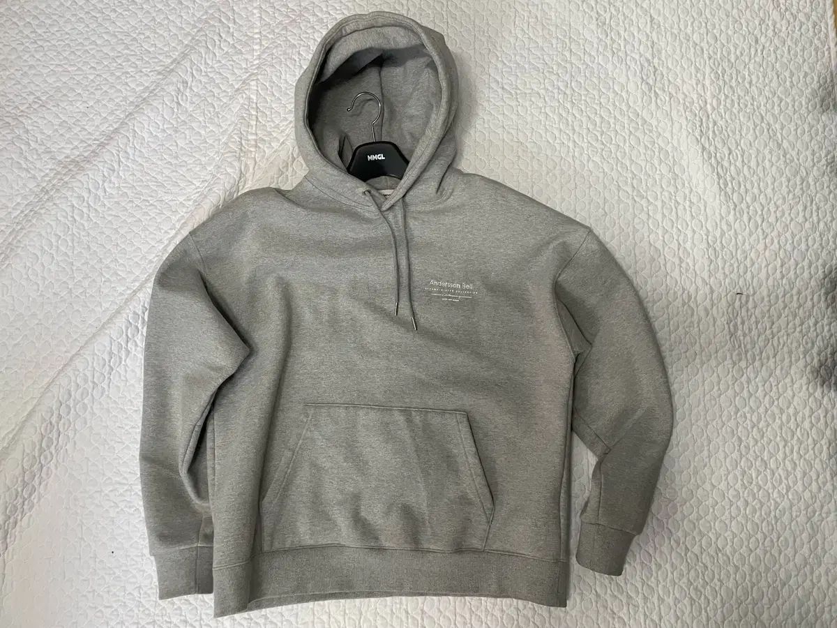 アンダーソンベル バックロゴ フーディー グレー XL