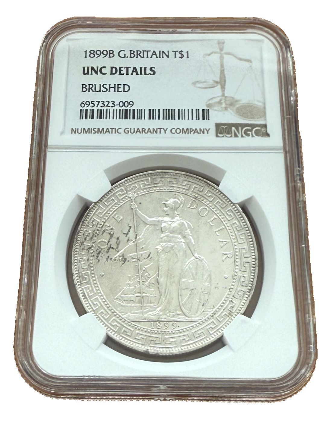 イギリス 中国 1899 B 銀貿易ドル $1 NGC UNC 詳細 - 2 - メルカリ
