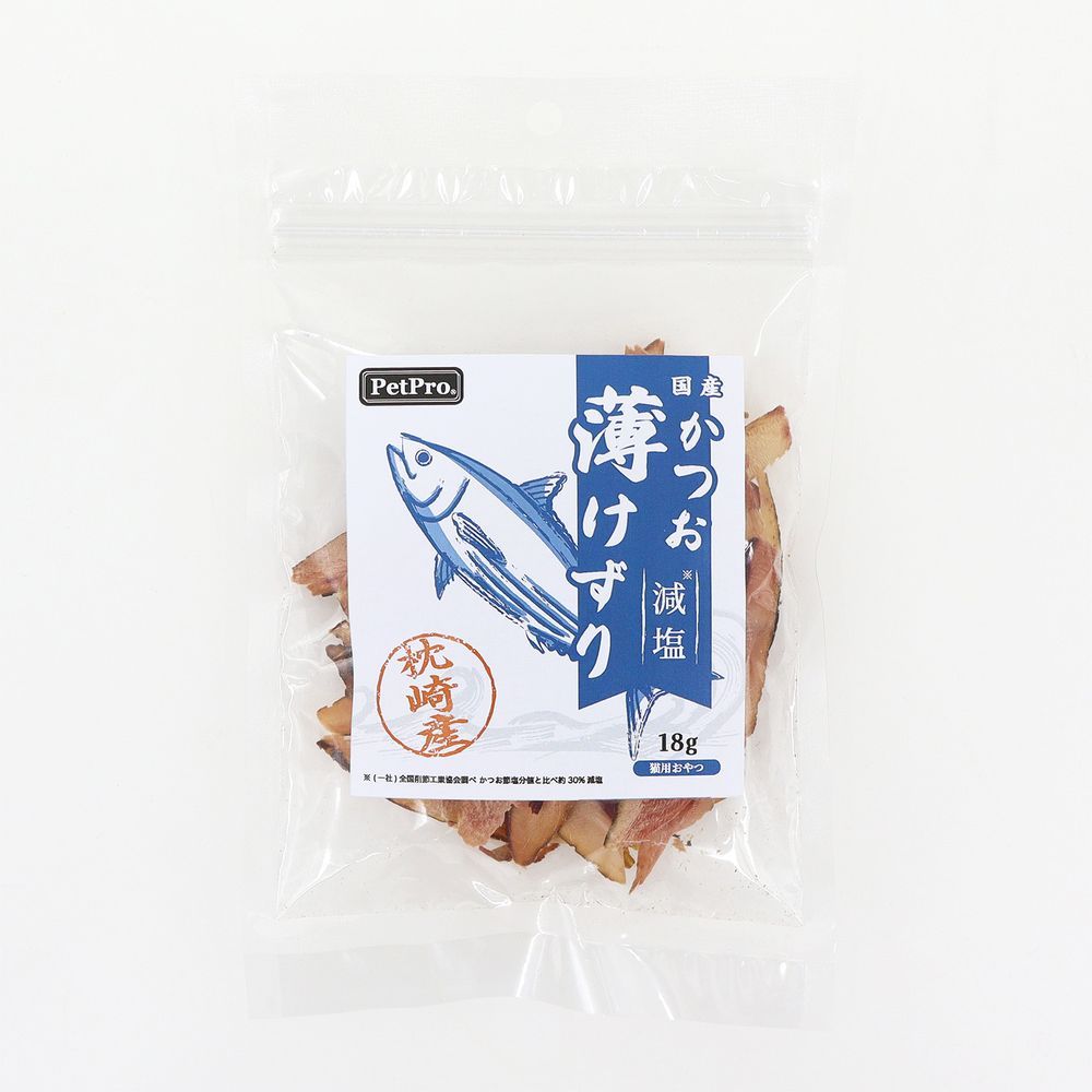 （まとめ買い）ペットプロ ペットプロ 減塩かつお薄けずり 18g 猫用おやつ 【×10セット】 4,316円