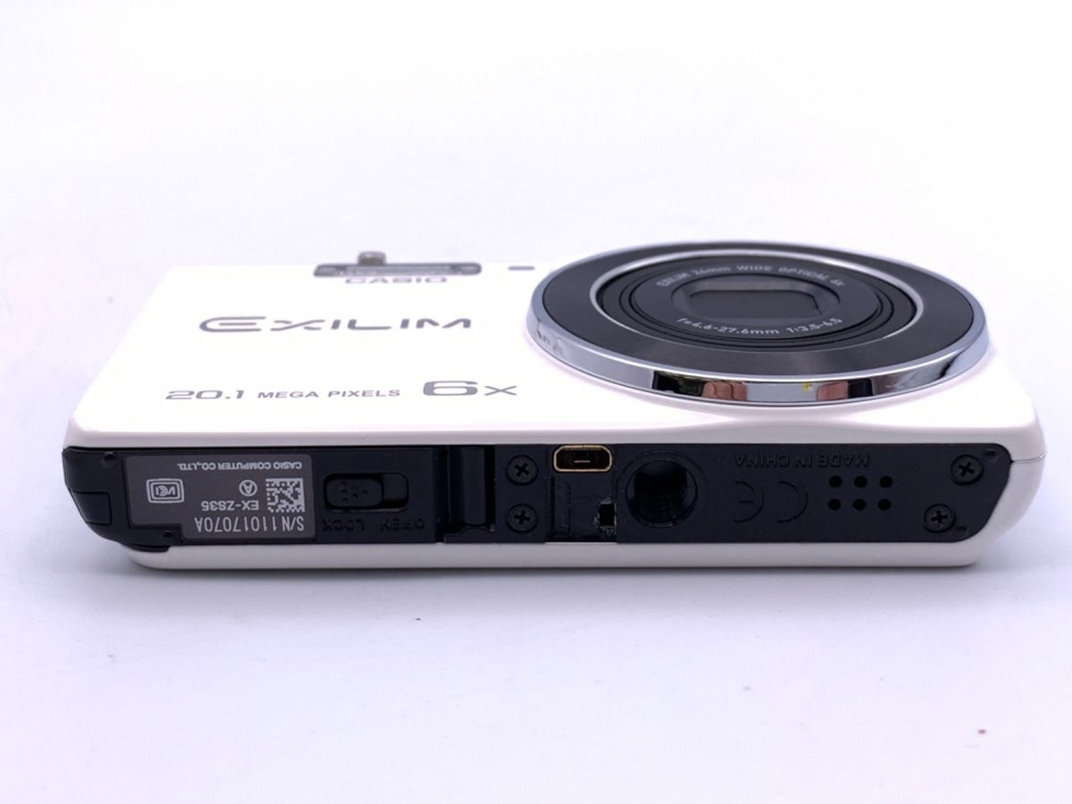 ホワイト　超美品 CASIO EXILIM EX-ZS35 カメラ 【】 【良品】 カシオ EX-ZS35 ホワイト