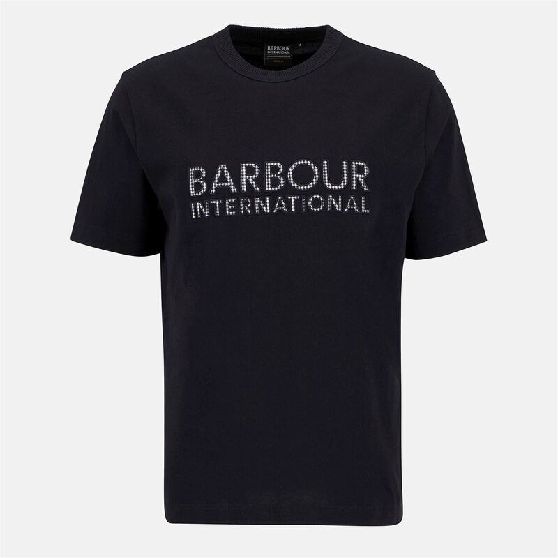バブアー メンズ トップス Tシャツ Barbour International Bertie TShirt Black BK11 ブラック