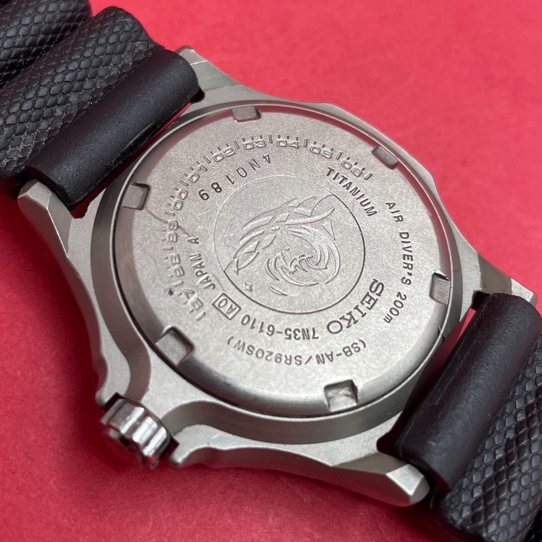SEIKO チタン ダイバーズウォッチ 7N35-6110 セイコー TITANIUM SCUBA