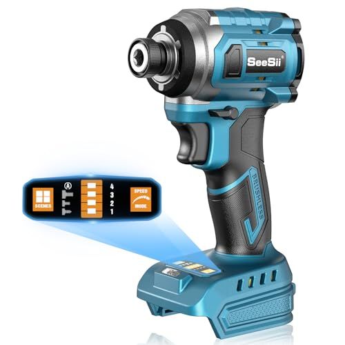 送料無料 2025新型 SEESII インパクトドライバー 電動ドライバー ４段変速 スマートモード 多機能 電動インパクトドライバー トルク 230N?m ブラシレスモーター採用 4眼LEDライト 無段変速 正逆転両用 軽量 小型インパ e96e31c9