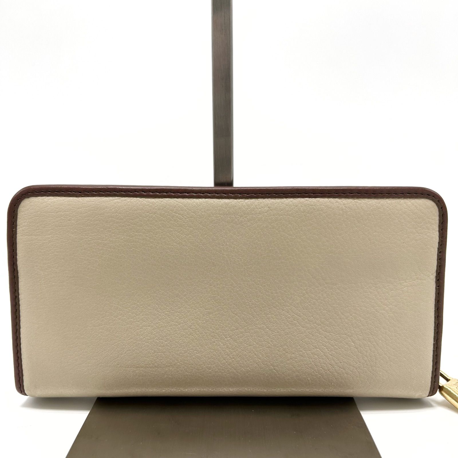 美品 LOEWE ロエベ アナグラム 長財布 カード 小銭 ファスナー 南京錠 