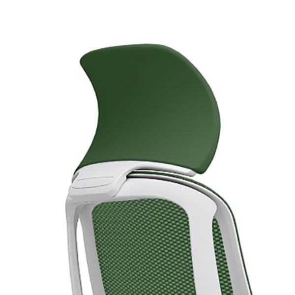 オカムラ シルフィー 固定ヘッドレスト オプションパーツ 取付品 ホワイトボディ用 ダークグリーン C6511W-FSG5