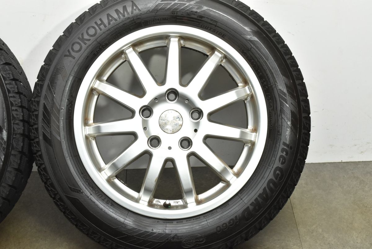 CWORKS MS-1 15インチ VW用 バリ溝スタッドレスタイヤ付4本セット VW
