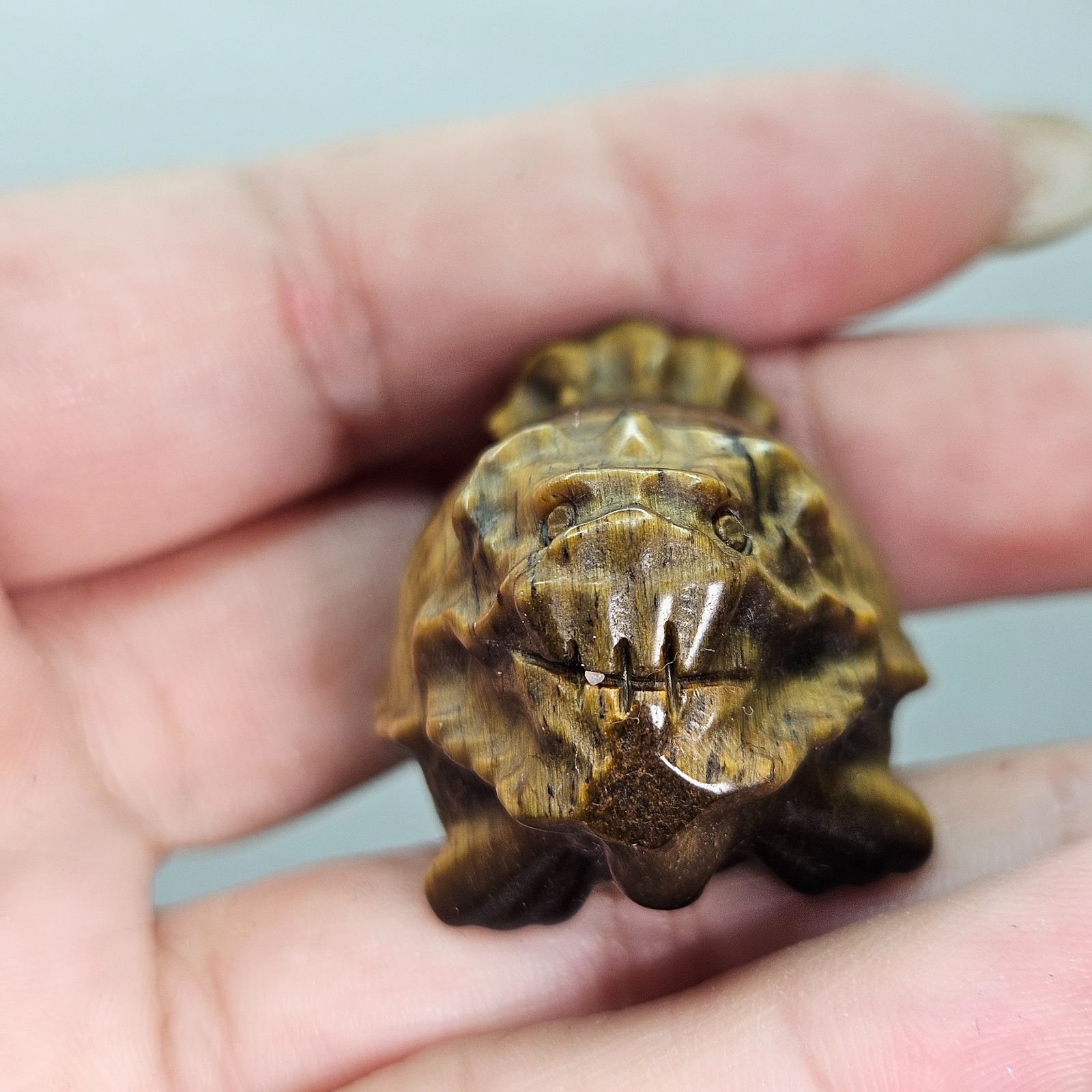 タイガーアイ✨ロングイ✨カービング✨ - メルカリ