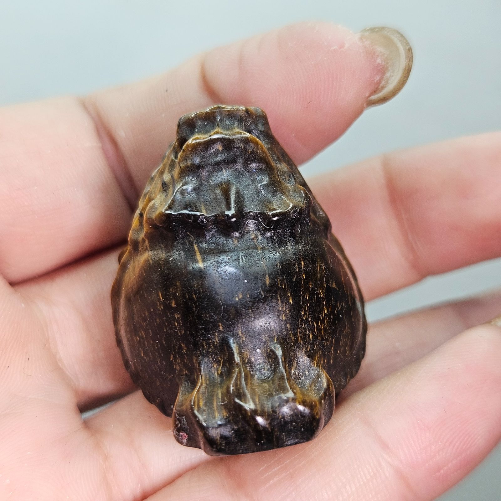 タイガーアイ✨ロングイ✨カービング✨ - メルカリ