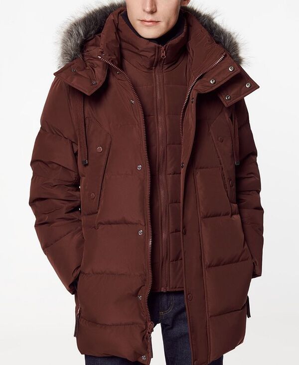 マークニューヨーク メンズ アウター ジャケット・ブルゾン パーカー コート ダウン Marc New York Mens Gattaca Down Parka Coat Burgundy バーガンディ