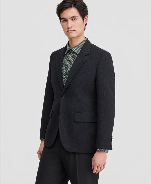 ヒューゴボス メンズ アウター ジャケット・ブルゾン コート Hugo Boss Mens ModernFit Sport Coat Black ブラック