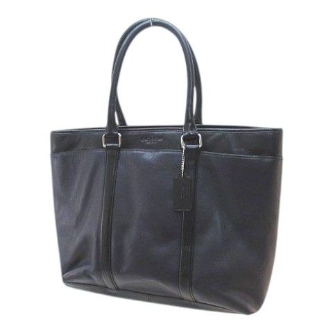 コーチ COACH トートバッグ ビジネスバッグ バイカラー ネイビー 